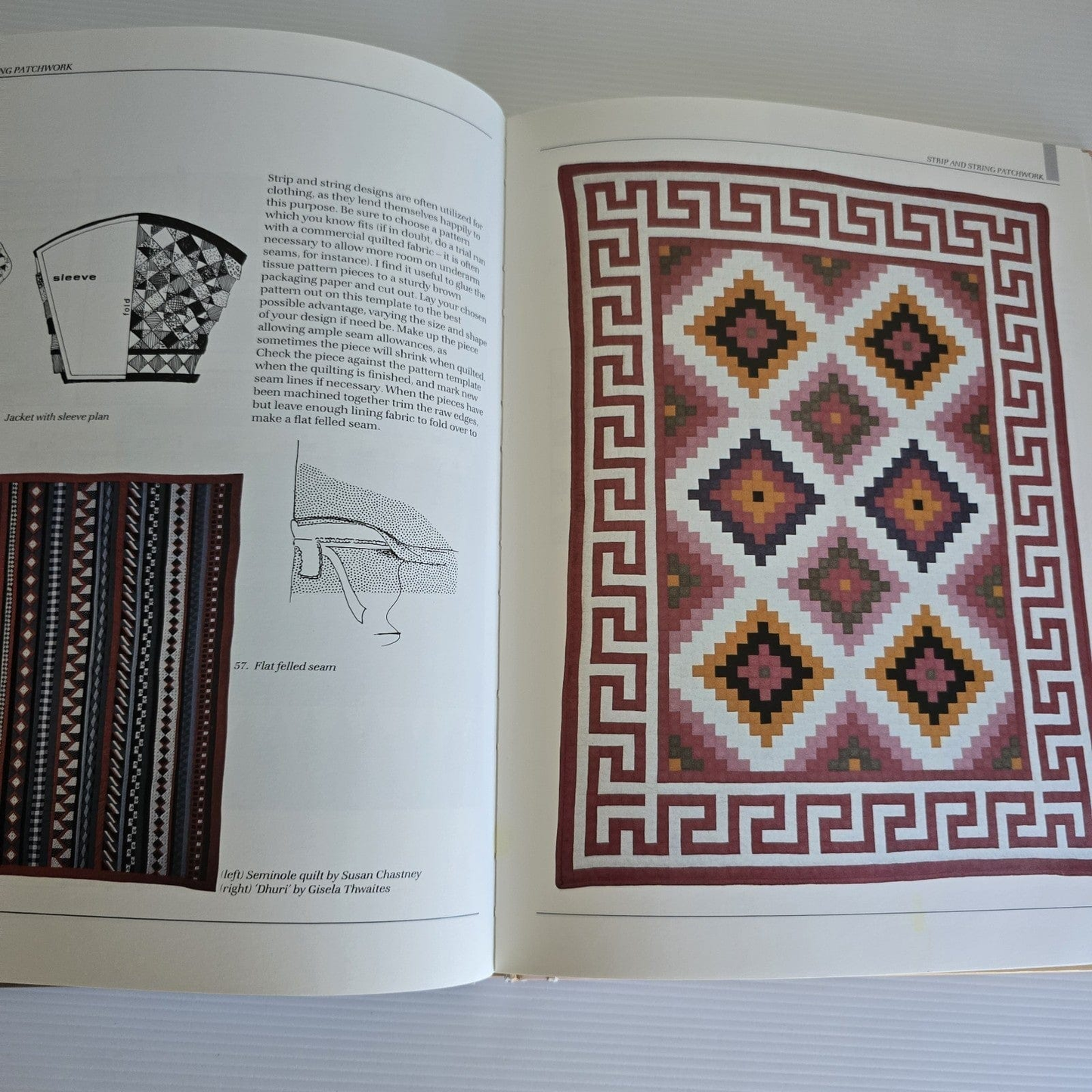 Alona.com.au Patchwork By Helen Fairfield, Seamed Mosaic Siminole Suffolk Puffs, 1990