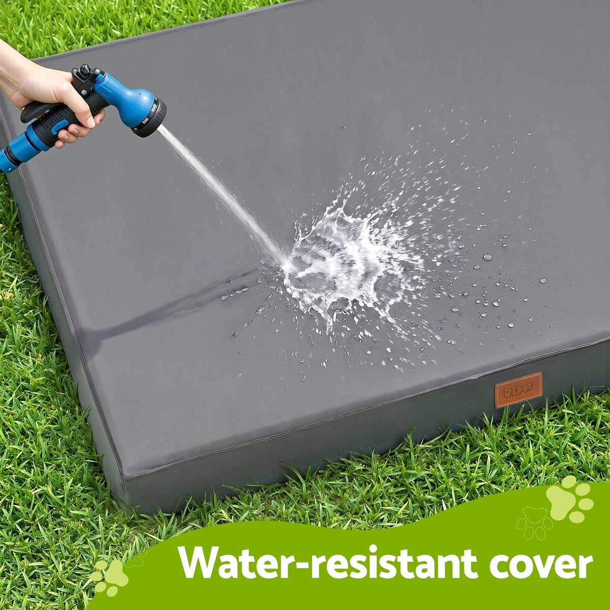 Alona.com.au Pet Care > Dog Supplies > Dog Beds i.Pet Dog Bed Large Water-resistant Egg Crate Foam Orthopedic Pet Mat Grey