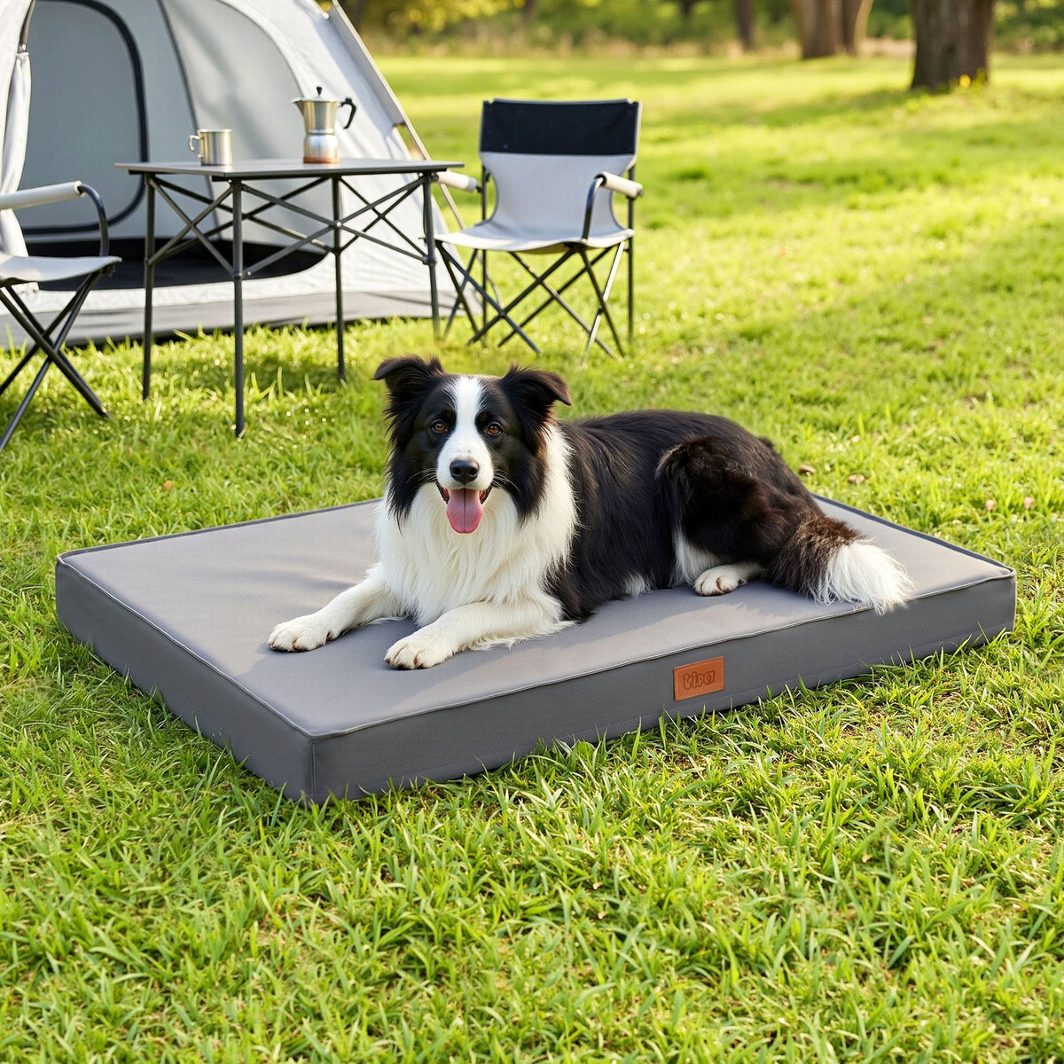 Alona.com.au Pet Care > Dog Supplies > Dog Beds i.Pet Dog Bed Large Water-resistant Egg Crate Foam Orthopedic Pet Mat Grey