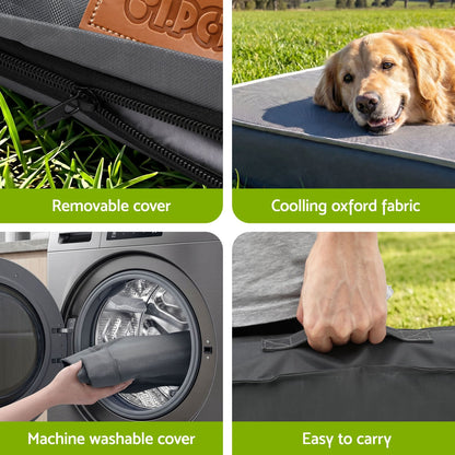 Alona.com.au Pet Care > Dog Supplies > Dog Beds i.Pet Dog Bed XL Water-resistant Egg Crate Foam Orthopedic Pet Mat Grey