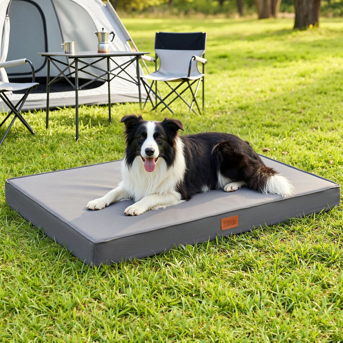 Alona.com.au Pet Care > Dog Supplies > Dog Beds i.Pet Dog Bed XL Water-resistant Egg Crate Foam Orthopedic Pet Mat Grey