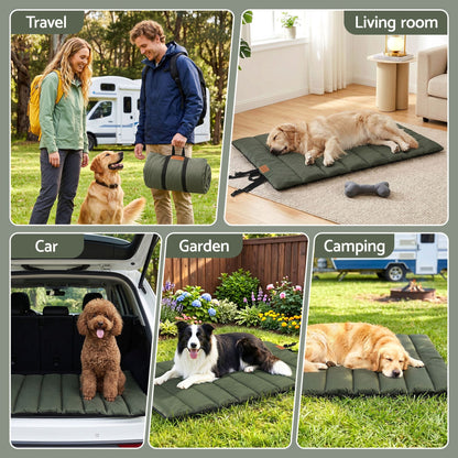 Alona.com.au Pet Care > Dog Supplies > Dog Beds i.Pet Outdoor Dog Bed Large Water-resistant Washable Foldable Travel Dog Mat Green