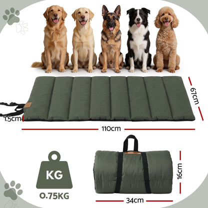 Alona.com.au Pet Care > Dog Supplies > Dog Beds i.Pet Outdoor Dog Bed Large Water-resistant Washable Foldable Travel Dog Mat Green