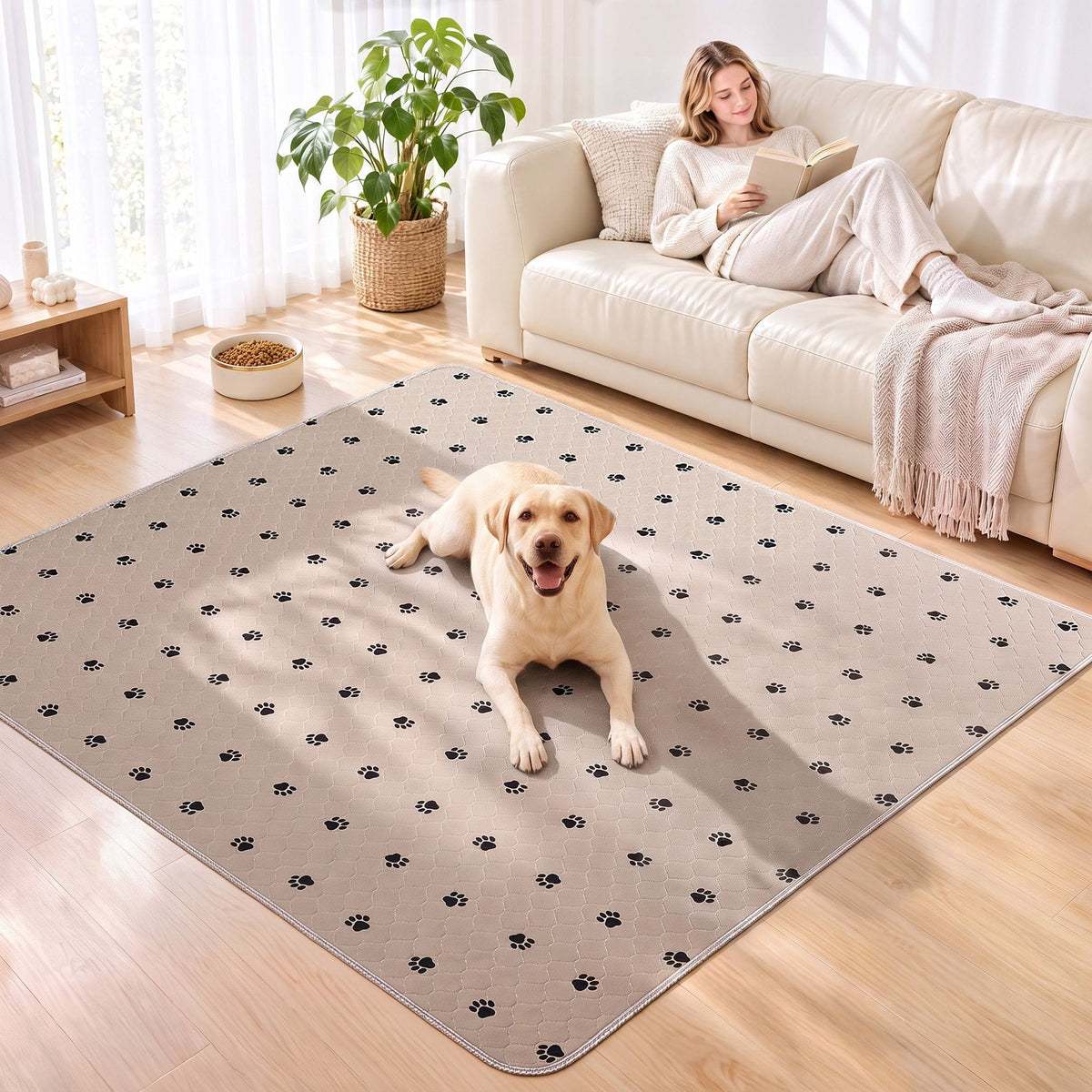 Alona.com.au Pet Care > Dog Supplies > Dog Training Aids i.Pet Pet Training Pads Washable Dog Pee Pads Puppy Toilet Mat 183x183cm