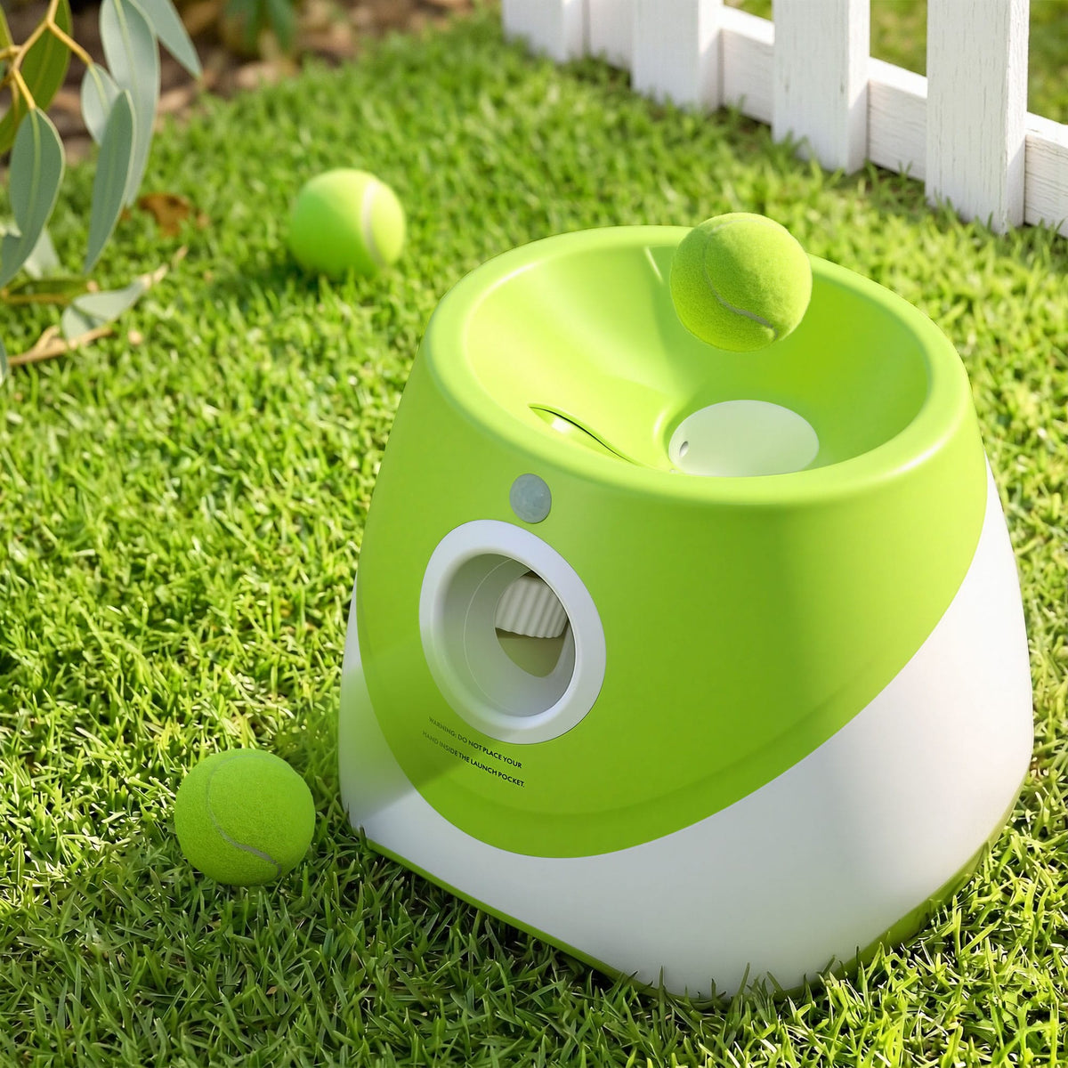 Alona.com.au Pet Care > Toys > Dog Toys i.Pet Dog Ball Launcher Thrower with 6 Balls & 3/6/9m Launch Distances Green