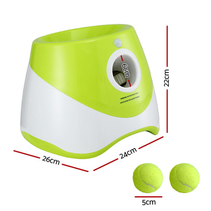 Alona.com.au Pet Care > Toys > Dog Toys i.Pet Dog Ball Launcher Thrower with 6 Balls & 3/6/9m Launch Distances Green