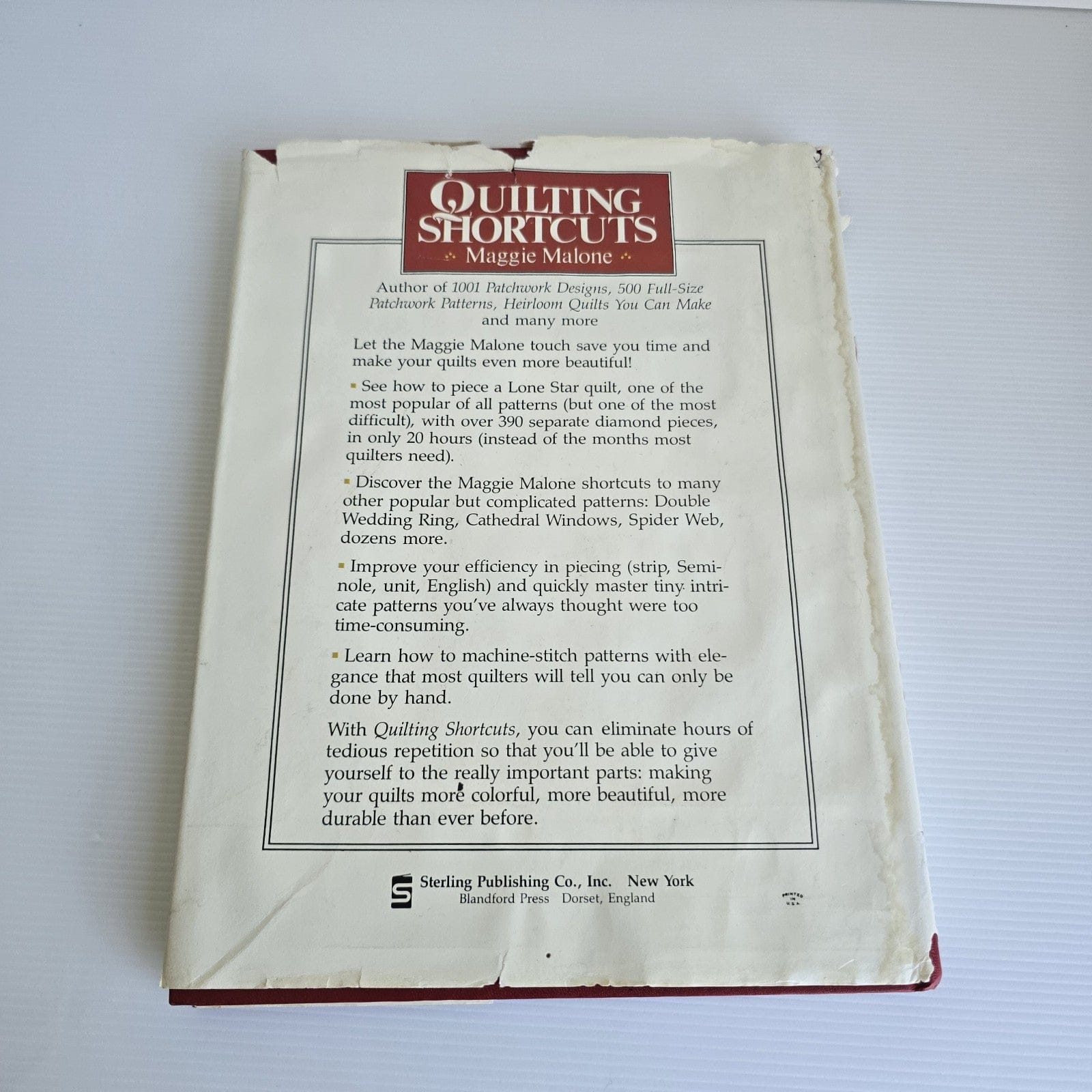 Alona.com.au Quilting Shortcuts by Maggie Malone 1986