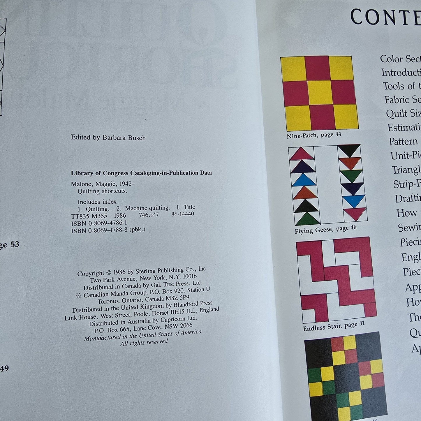 Alona.com.au Quilting Shortcuts by Maggie Malone 1986
