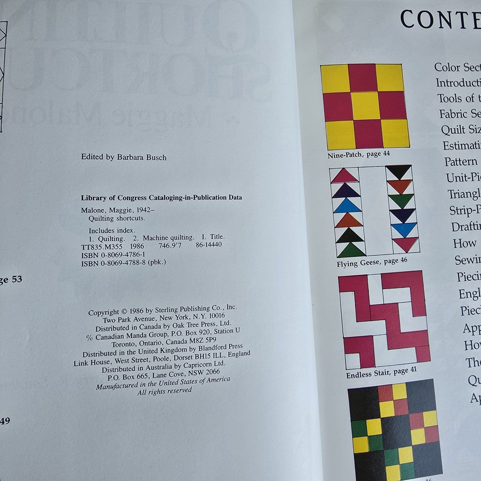 Alona.com.au Quilting Shortcuts by Maggie Malone 1986