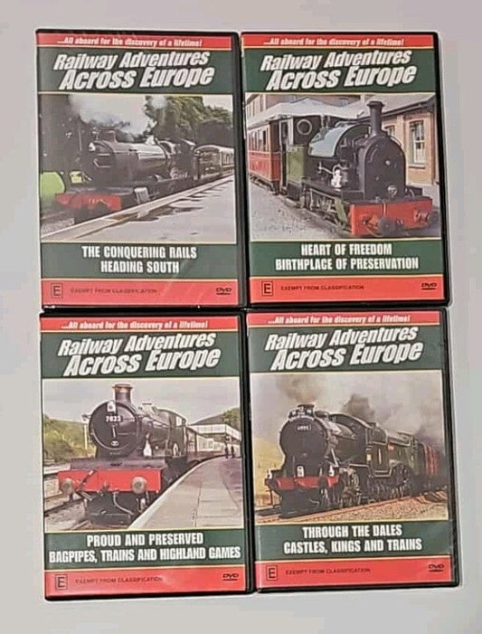 Alona.com.au Railway Adventures Across Europe - Dvds X4