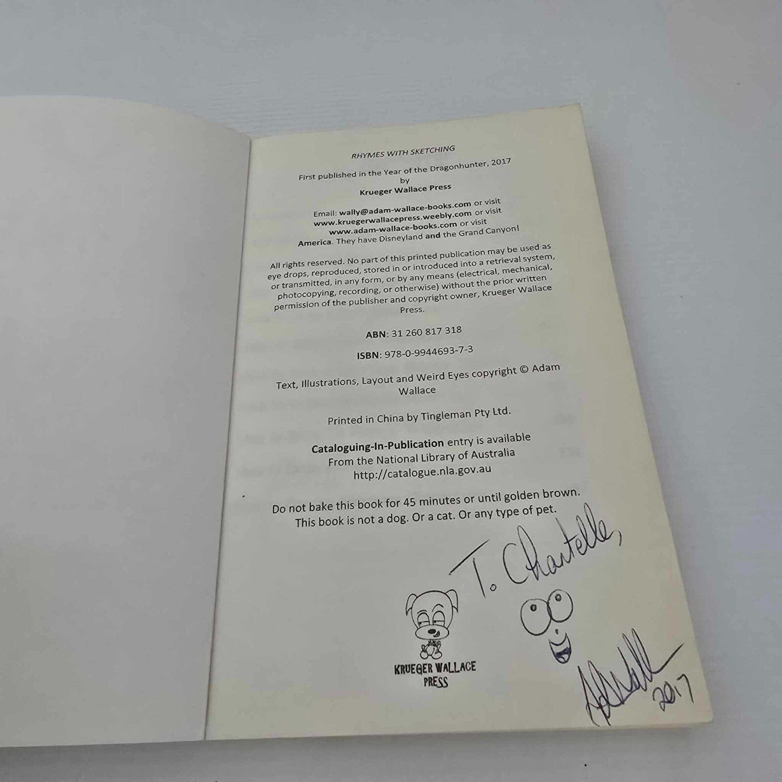 Alona.com.au Rhymes With Sketching by Adam Wallace Cartoons Children's (Paperback Book)