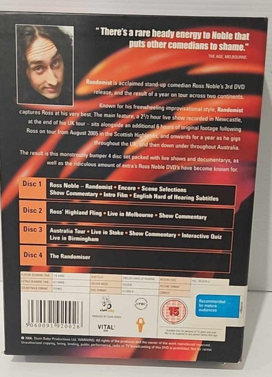 Alona.com.au Ross Noble - Randomist - 4 Disc Comedy DVD