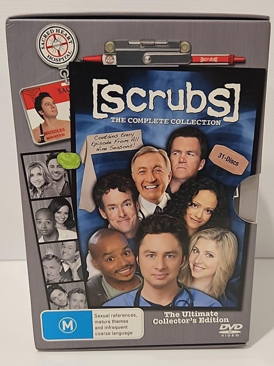 Alona.com.au Scrubs Complete Season Series 1 2 3 4 5 6 7 8 & 9 DVD Box Set  Reg 4