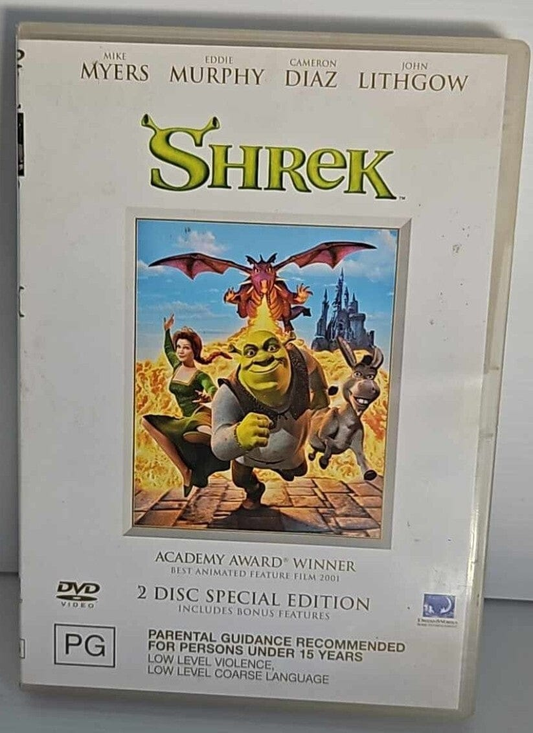 Alona.com.au Shrek DVD Animated Movie Region 4 PAL Two Disc Special Edition