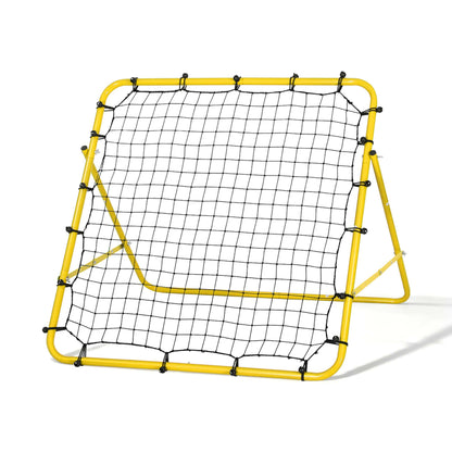 Alona.com.au Sports & Fitness > Ball Sports > Soccer & Soccer Accessories Everfit Baseball Soccer Net Rebounder Football Goal Net Sports Training Aid Yellow