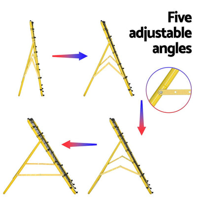 Alona.com.au Sports & Fitness > Ball Sports > Soccer & Soccer Accessories Everfit Baseball Soccer Net Rebounder Football Goal Net Sports Training Aid Yellow