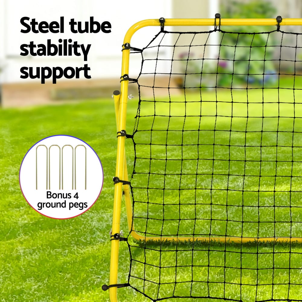Alona.com.au Sports & Fitness > Ball Sports > Soccer & Soccer Accessories Everfit Baseball Soccer Net Rebounder Football Goal Net Sports Training Aid Yellow