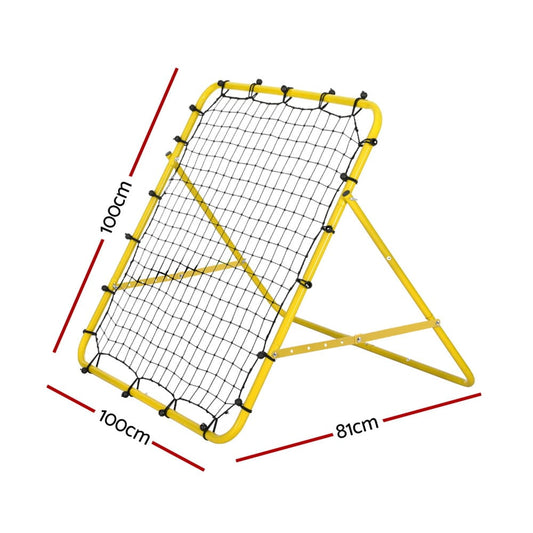 Alona.com.au Sports & Fitness > Ball Sports > Soccer & Soccer Accessories Everfit Baseball Soccer Net Rebounder Football Goal Net Sports Training Aid Yellow