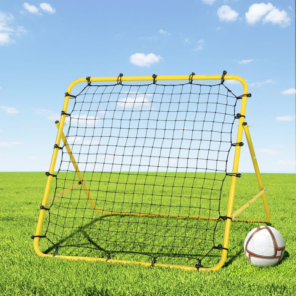 Alona.com.au Sports & Fitness > Ball Sports > Soccer & Soccer Accessories Everfit Baseball Soccer Net Rebounder Football Goal Net Sports Training Aid Yellow