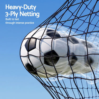 Alona.com.au Sports & Fitness > Ball Sports > Soccer & Soccer Accessories Everfit Pop Up Soccer Goal Nets Heavy Duty Portable Kids Training Set 2 Pcs Red