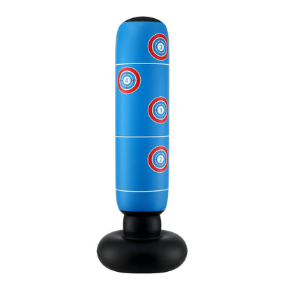 Alona.com.au Sports & Fitness > Exercise, Gym & Fitness > Boxing & Martial Arts Everfit Freestanding Punching Bag Boxing Stand Inflatable Fitness 164cm Blue