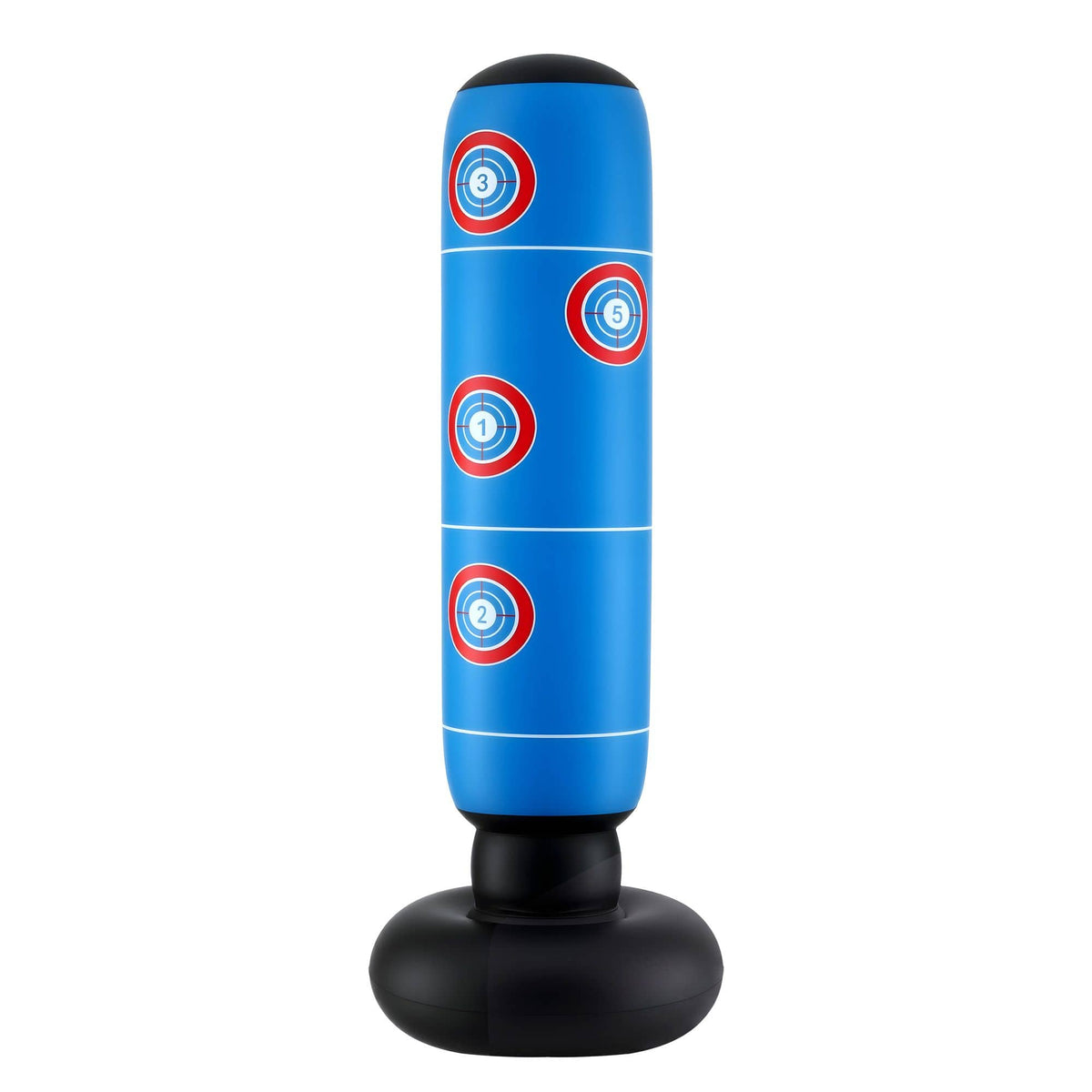 Alona.com.au Sports & Fitness > Exercise, Gym & Fitness > Boxing & Martial Arts Everfit Freestanding Punching Bag Boxing Stand Inflatable Fitness 164cm Blue