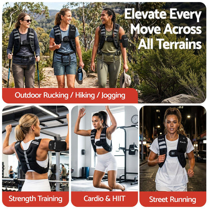 Alona.com.au Sports & Fitness > Exercise, Gym & Fitness > Gym Equipment & Accessories Everfit 3kg Weighted Vest Men Women, Reflective Running Vest with Armband Pouch