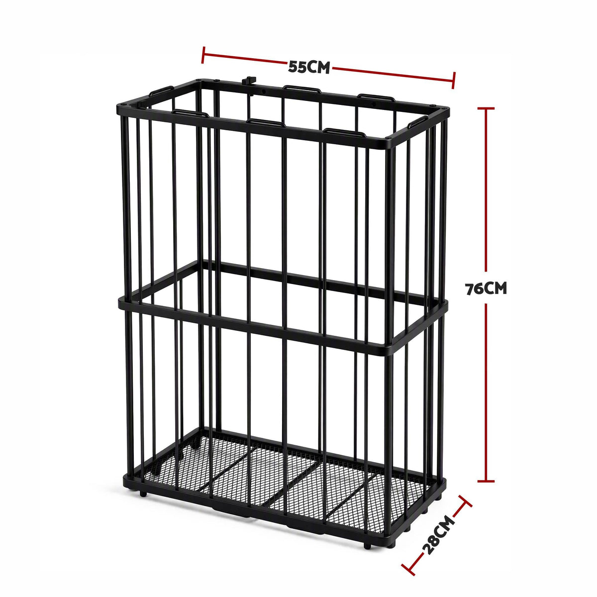 Alona.com.au Sports & Fitness > Exercise, Gym & Fitness > Gym Equipment & Accessories Everfit Ball Storage Rack Elastic Rope Ball Rack Wall Mounted & Floor Organizer