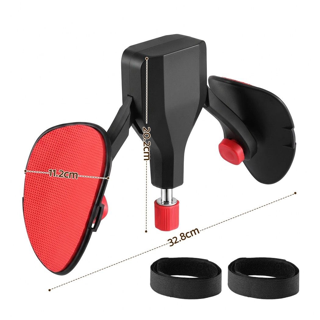 Alona.com.au Sports & Fitness > Exercise, Gym & Fitness > Gym Equipment & Accessories Everfit Pelvic Floor Exerciser Inner Thigh Kegel Trainer 35KG 360 Adjustable Men Women Black & Red