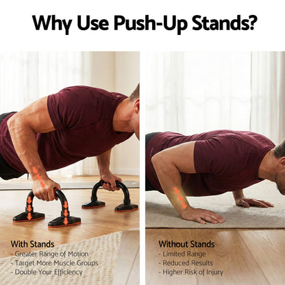 Alona.com.au Sports & Fitness > Exercise, Gym & Fitness > Gym Equipment & Accessories Everfit Push Up Bars Stands Parallel Handles Home Gym Fitness Strength Training