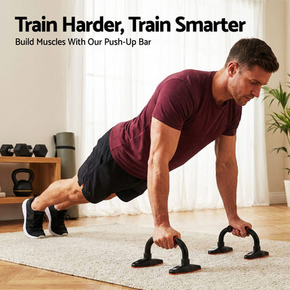 Alona.com.au Sports & Fitness > Exercise, Gym & Fitness > Gym Equipment & Accessories Everfit Push Up Bars Stands Parallel Handles Home Gym Fitness Strength Training