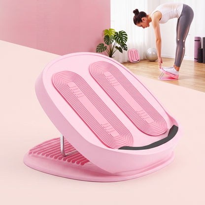 Alona.com.au Sports & Fitness > Exercise, Gym & Fitness > Gym Equipment & Accessories Everfit Slant Board, Balance Board, 14-Level Adjustable Incline Calf Stretcher for Stretching, Squats and Home Fitness Pink