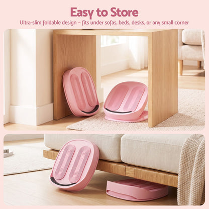Alona.com.au Sports & Fitness > Exercise, Gym & Fitness > Gym Equipment & Accessories Everfit Slant Board, Balance Board, 14-Level Adjustable Incline Calf Stretcher for Stretching, Squats and Home Fitness Pink