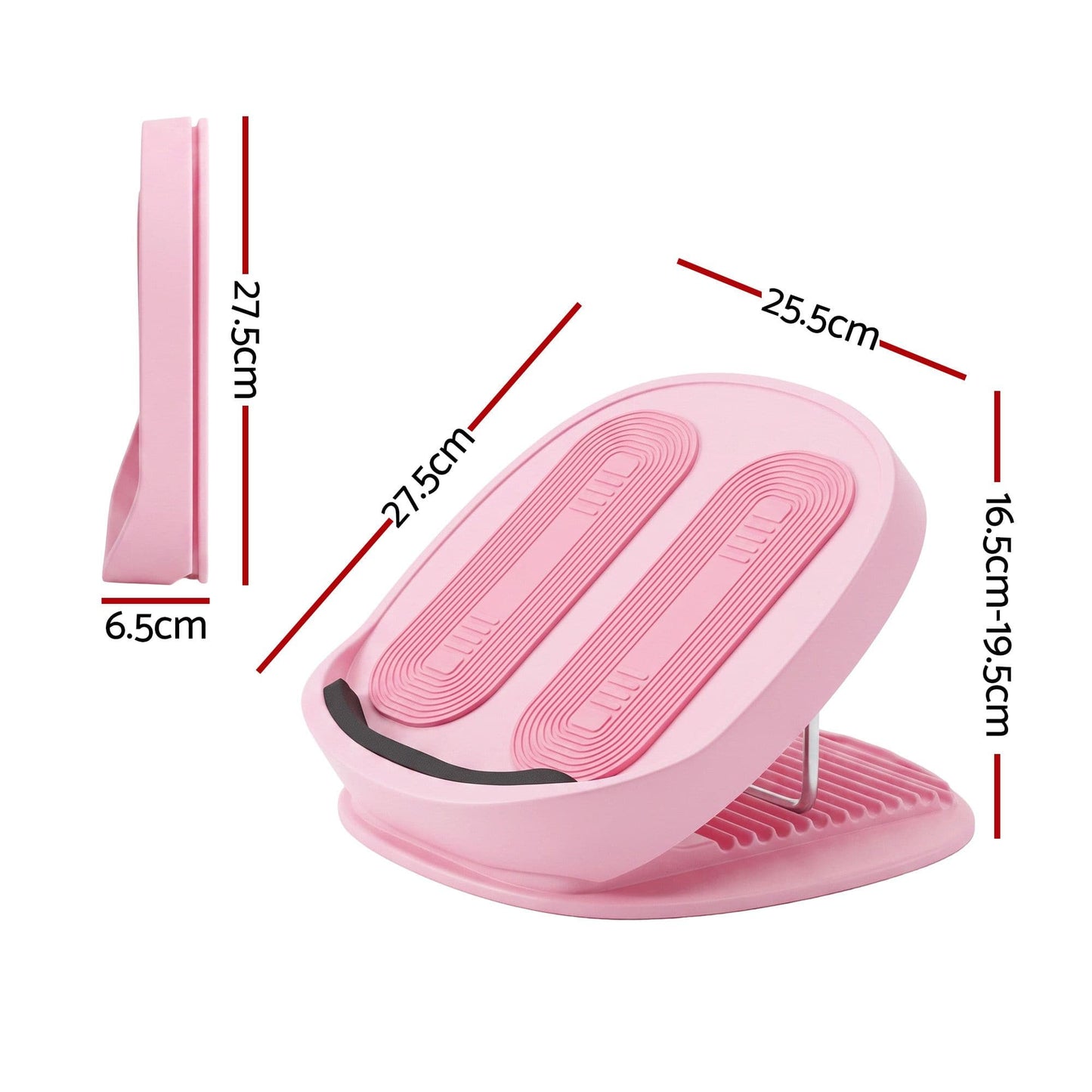 Alona.com.au Sports & Fitness > Exercise, Gym & Fitness > Gym Equipment & Accessories Everfit Slant Board, Balance Board, 14-Level Adjustable Incline Calf Stretcher for Stretching, Squats and Home Fitness Pink