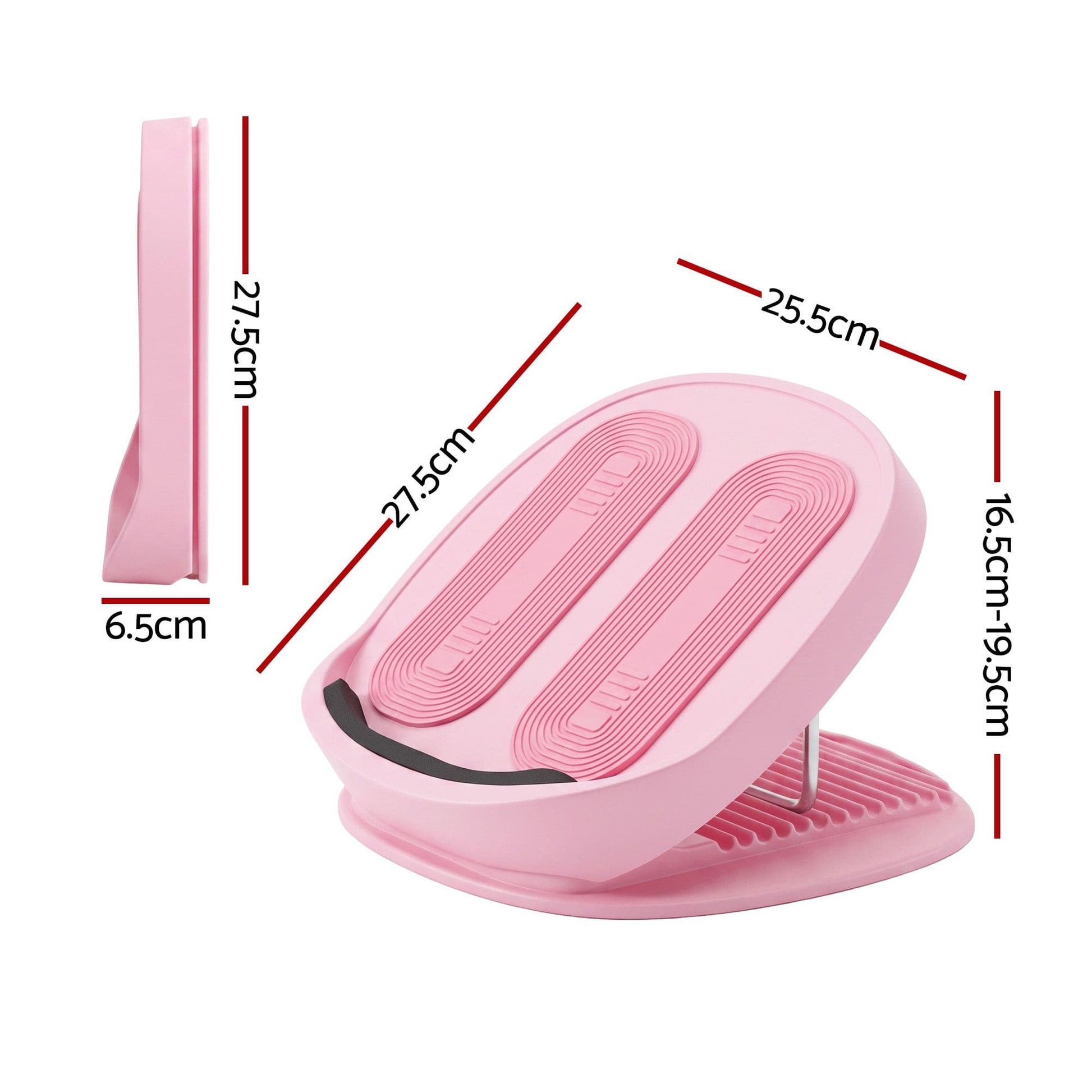 Alona.com.au Sports & Fitness > Exercise, Gym & Fitness > Gym Equipment & Accessories Everfit Slant Board, Balance Board, 14-Level Adjustable Incline Calf Stretcher for Stretching, Squats and Home Fitness Pink