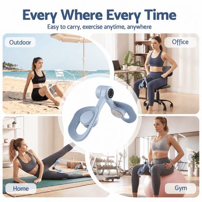 Alona.com.au Sports & Fitness > Exercise, Gym & Fitness > Gym Equipment & Accessories Everfit Thigh Master Pelvic Floor Muscle Exercise Trainer Devices for Women Blue
