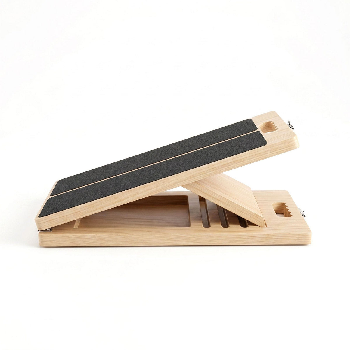 Alona.com.au Sports & Fitness > Exercise, Gym & Fitness > Gym Equipment & Accessories Everfit Wooden Slant Board for Squat & Calf Stretch 5 Angle Foldable Home Gym