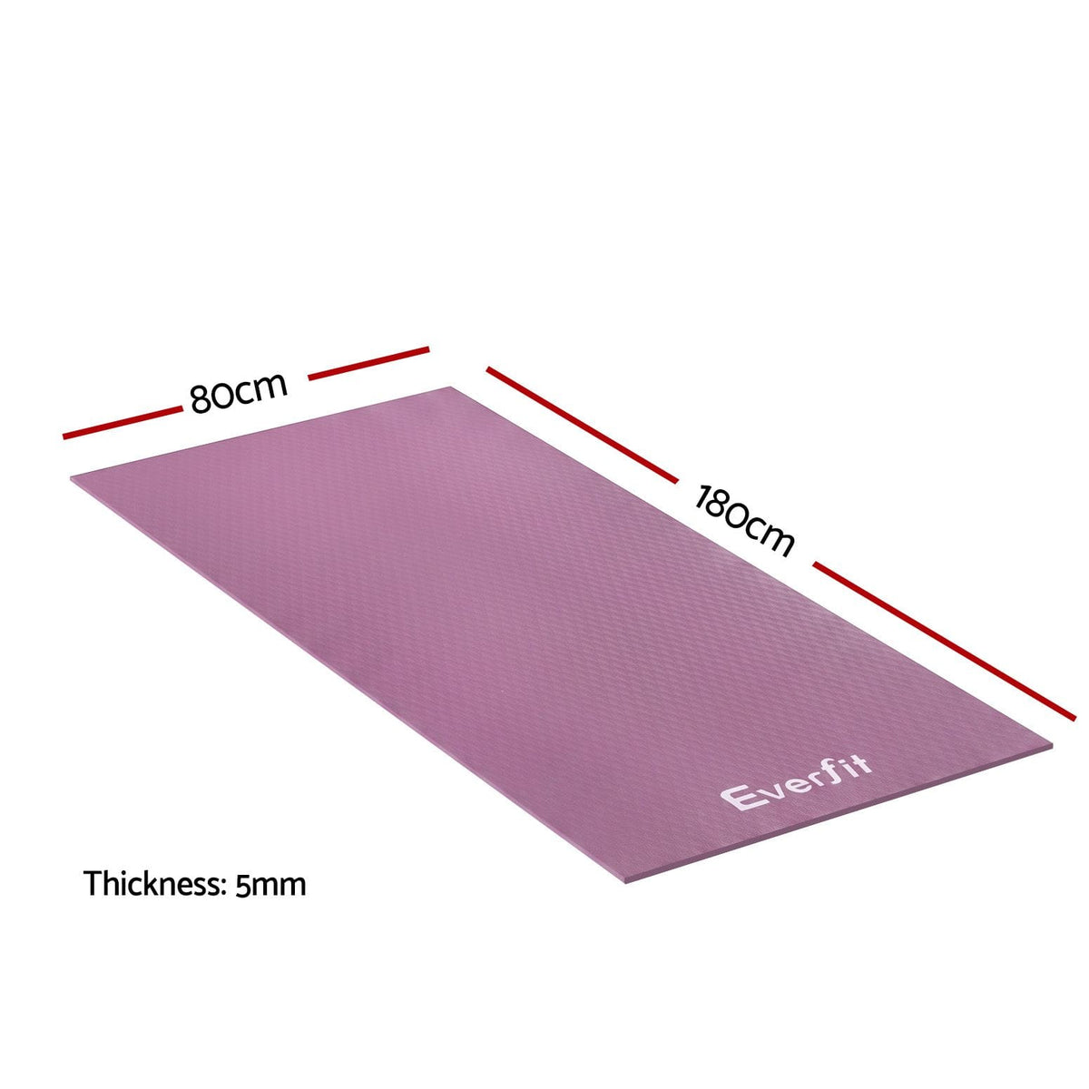 Alona.com.au Sports & Fitness > Exercise, Gym & Fitness > Gym Mats Everfit Exercise Equipment Mat 1.8M Treadmill Floor Rug Home Gym Fitness Purple