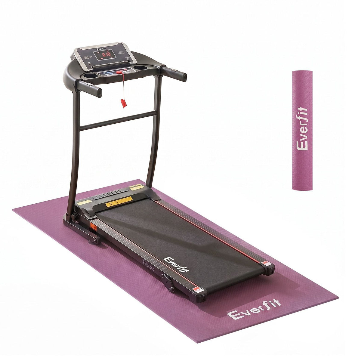 Alona.com.au Sports & Fitness > Exercise, Gym & Fitness > Gym Mats Everfit Exercise Equipment Mat 1.8M Treadmill Floor Rug Home Gym Fitness Purple
