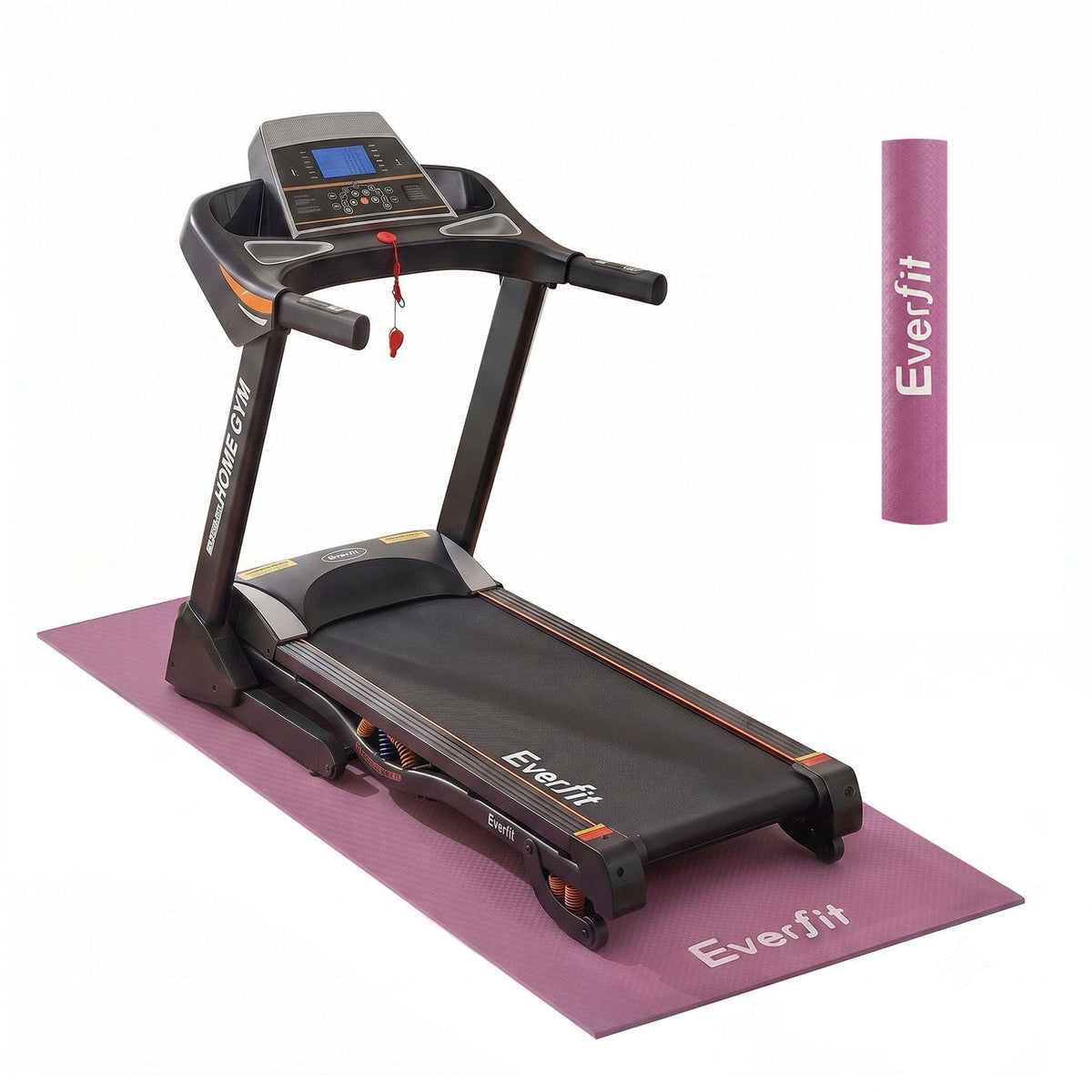 Alona.com.au Sports & Fitness > Exercise, Gym & Fitness > Gym Mats Everfit Exercise Equipment Mat 2M Treadmill Floor Rug Home Gym Fitness Purple