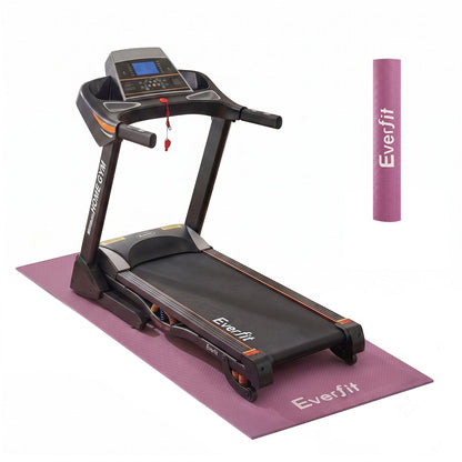 Alona.com.au Sports & Fitness > Exercise, Gym & Fitness > Gym Mats Everfit Exercise Equipment Mat 2M Treadmill Floor Rug Home Gym Fitness Purple