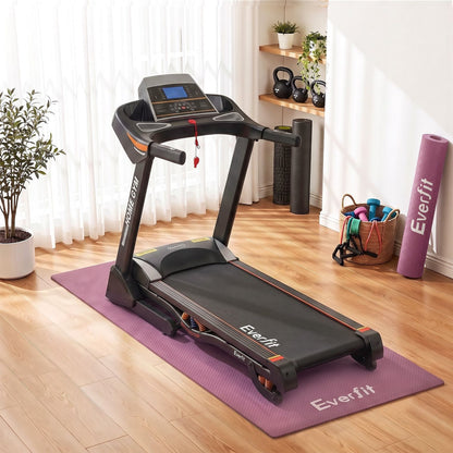 Alona.com.au Sports & Fitness > Exercise, Gym & Fitness > Gym Mats Everfit Exercise Equipment Mat 2M Treadmill Floor Rug Home Gym Fitness Purple