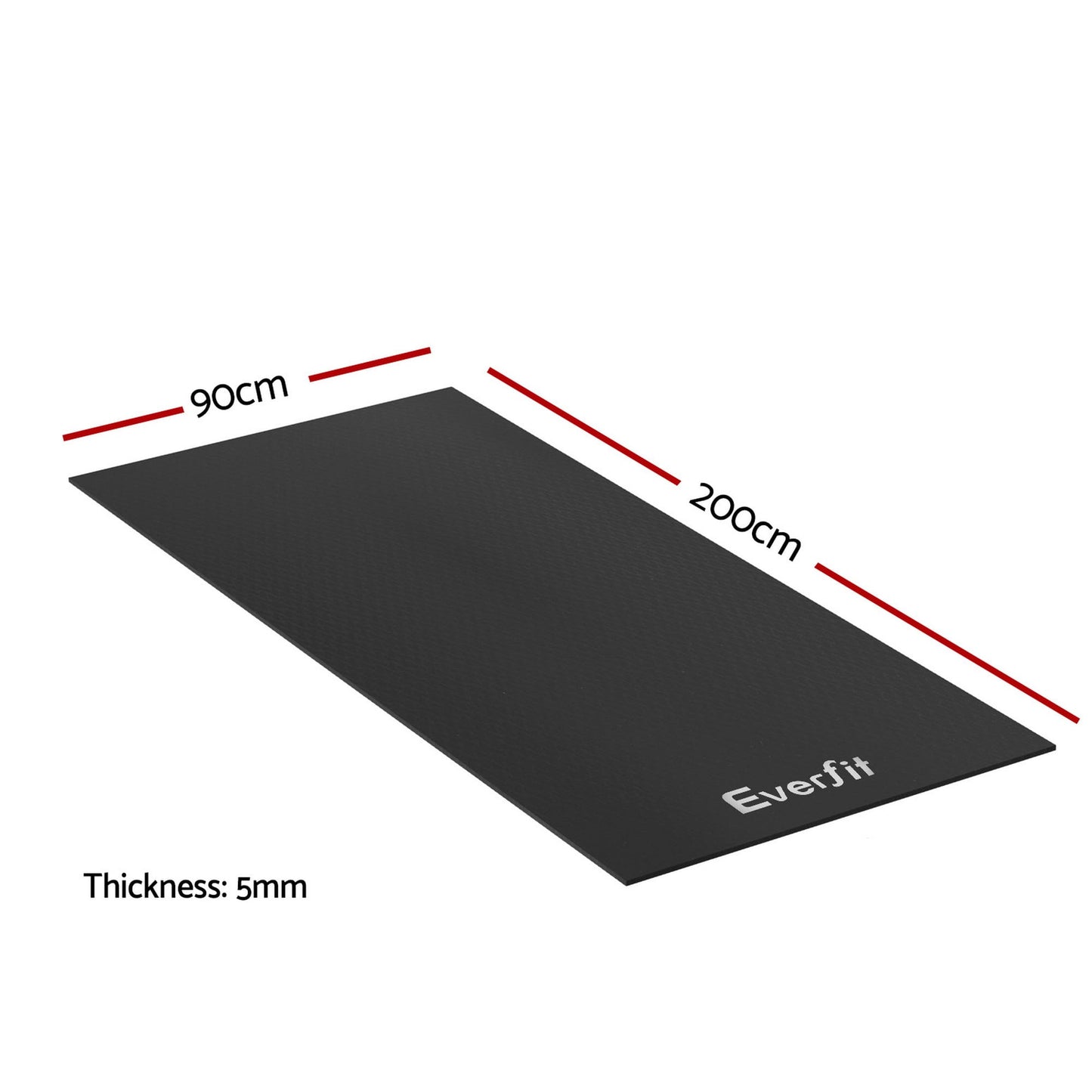 Alona.com.au Sports & Fitness > Exercise, Gym & Fitness > Gym Mats Everfit Exercise Equipment Mat Treadmill Floor Rug Home Gym Bike Fitness Yoga 2M