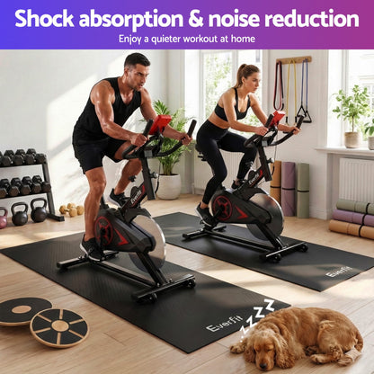Alona.com.au Sports & Fitness > Exercise, Gym & Fitness > Gym Mats Everfit Exercise Equipment Mat Treadmill Floor Rug Home Gym Bike Fitness Yoga 2M