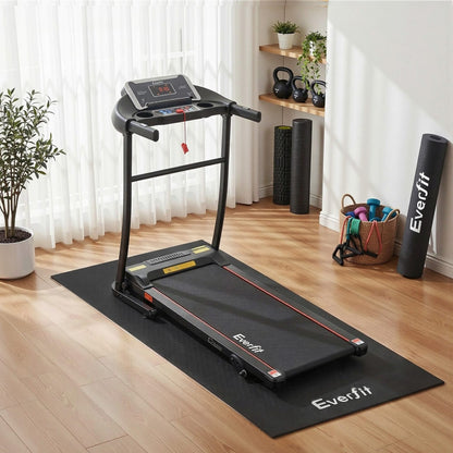 Alona.com.au Sports & Fitness > Exercise, Gym & Fitness > Gym Mats Everfit Exercise Equipment Mat Treadmill Floor Rug Home Gym Fitness Yoga 1.8M