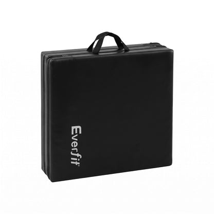 Alona.com.au Sports & Fitness > Exercise, Gym & Fitness > Gymnastics Everfit Gymnastics Mats Folding Exercise Floor Mat Portable 3 Fold Tumbling Mat Black