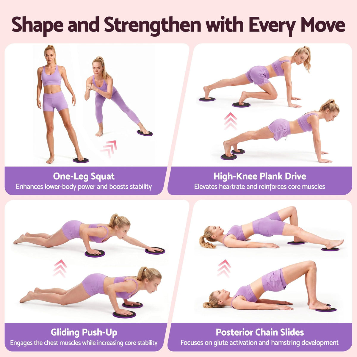 Alona.com.au Sports & Fitness > Exercise, Gym & Fitness > Yoga & Pilates Everfit Pilates Ring Set for Women, 15pcs Home Workout Pilates Equipment with Ring, Ball, Yoga Socks, D-Ring etc. Pilates Starter Kit for Strength, Toning and Flexibility Purple