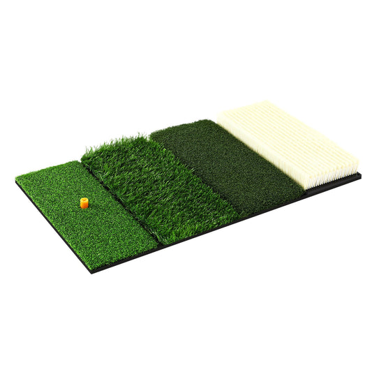Alona.com.au Sports & Fitness > Golf > Golf Accessories Everfit Golf Hitting Mat Practice Turf 4 in 1 Foldable Training Aid Backyard