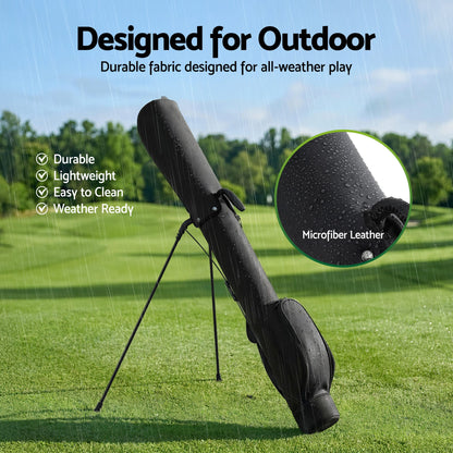 Alona.com.au Sports & Fitness > Golf > Golf Accessories Everfit Golf Stand Bag Lightweight Sunday Pitch And Putt Bag Black