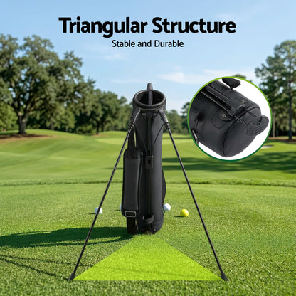 Alona.com.au Sports & Fitness > Golf > Golf Accessories Everfit Golf Stand Bag Lightweight Sunday Pitch And Putt Bag Black